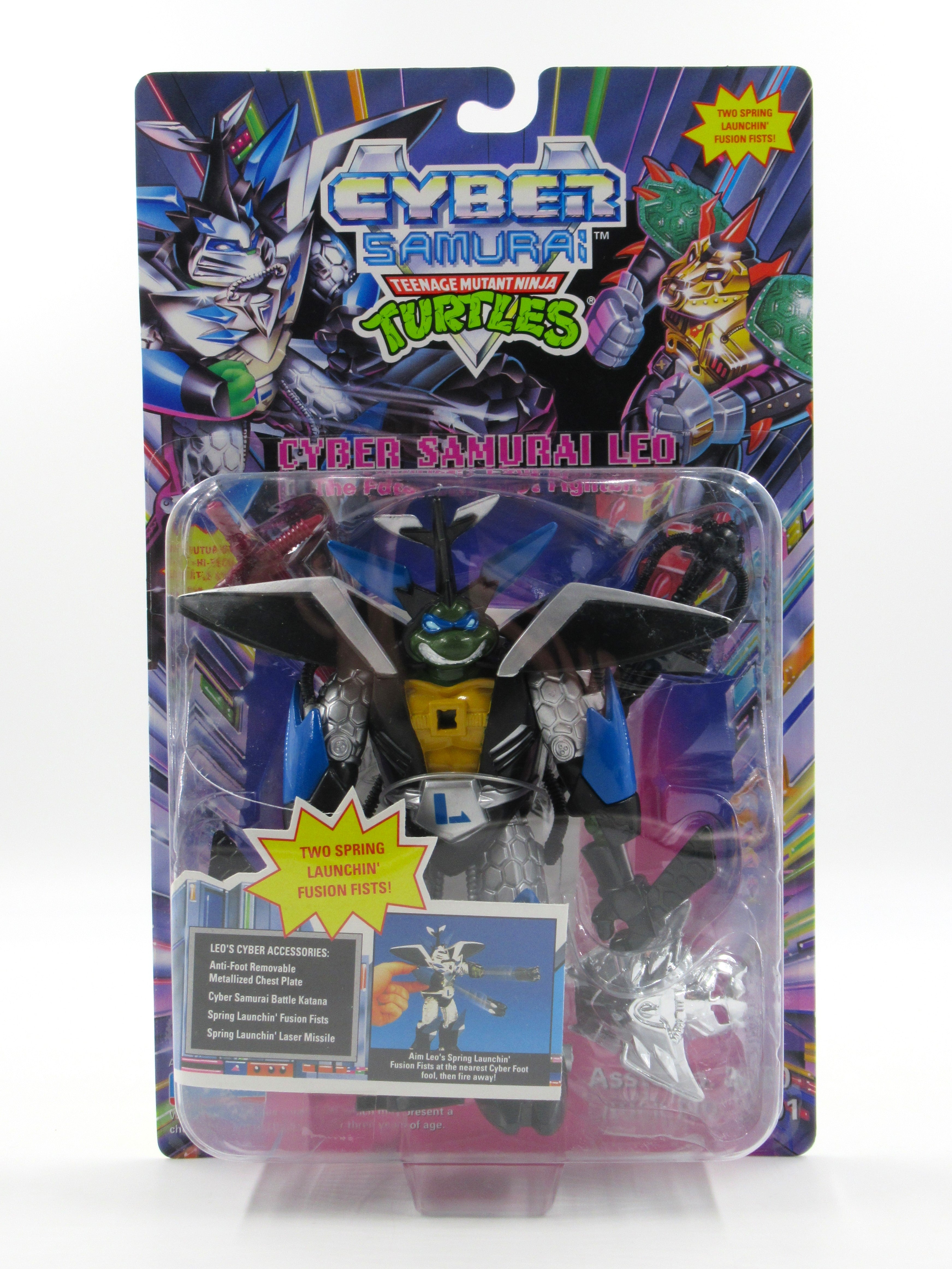 Teenage Mutant Ninja Turtles Cyber Samurai Leo 5.5" Figure TMNTs - Playmates (1994)